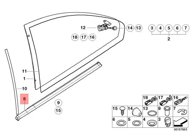 BMW E46 M3 Shadowline Rear Quarter Strips