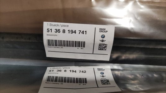 BMW E46 M3 Shadowline Rear Quarter Strips